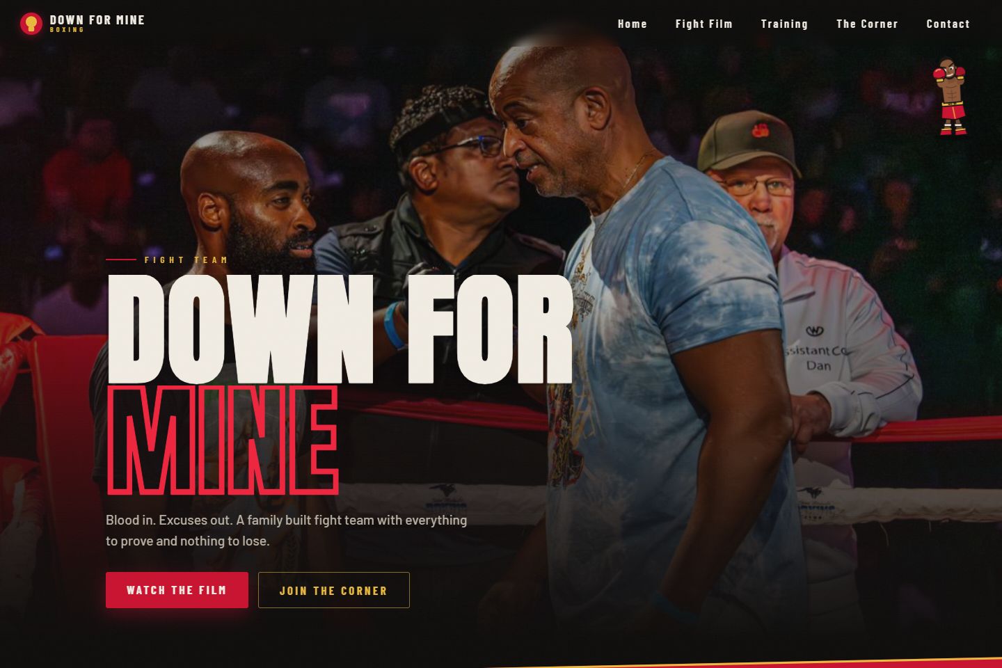 Down For Mine Boxing homepage