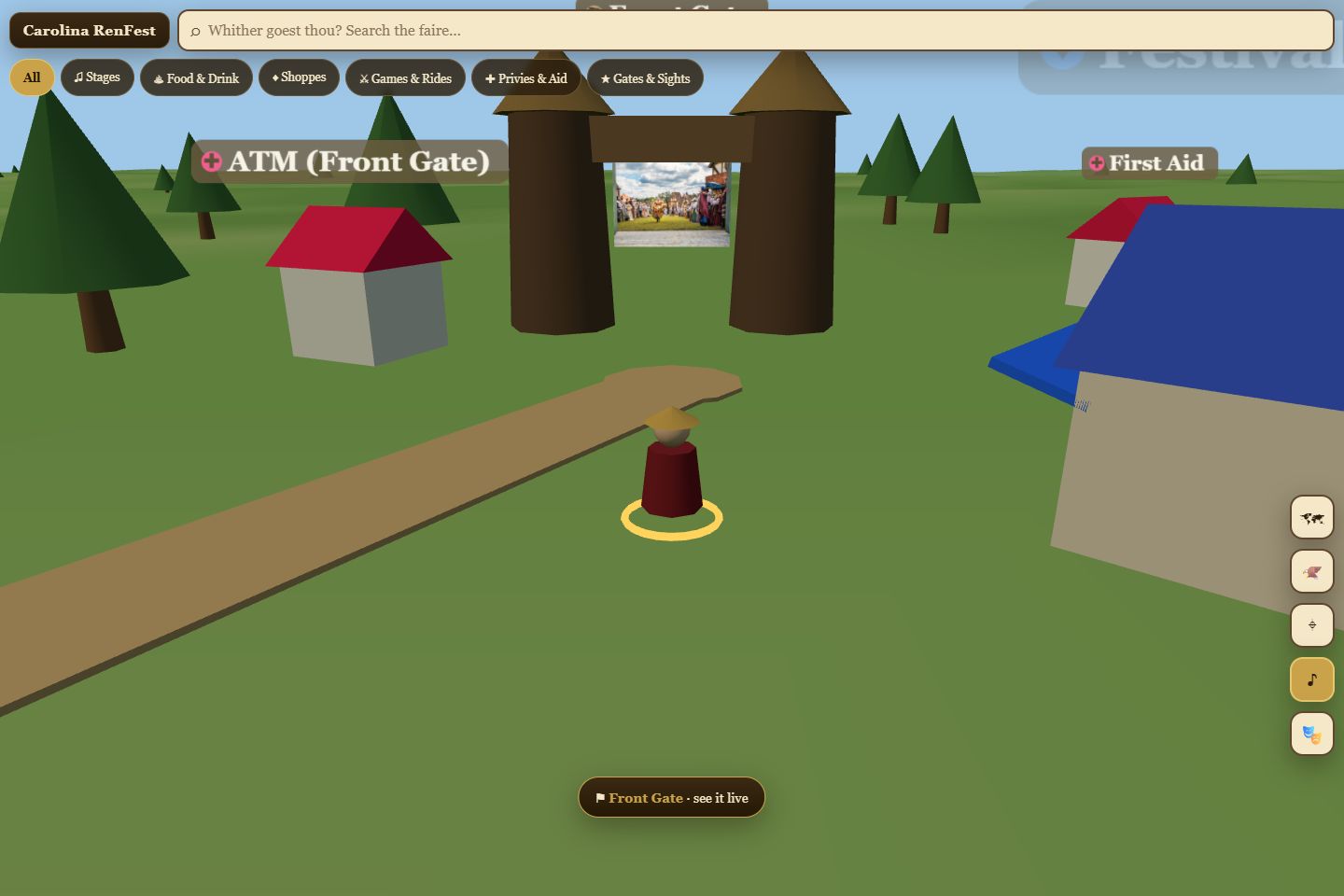 Wayfinder 3D festival map